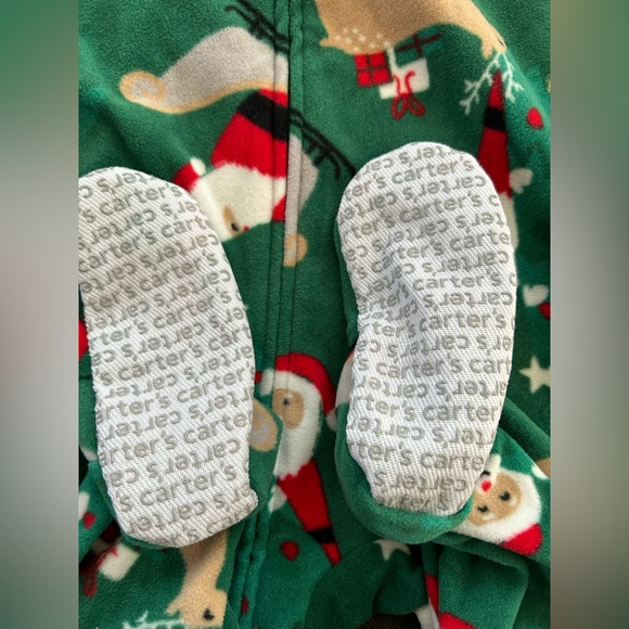 Carter‘s Toddler Footies PJ Christmas Santa Reindeer - Picture 4 of 6